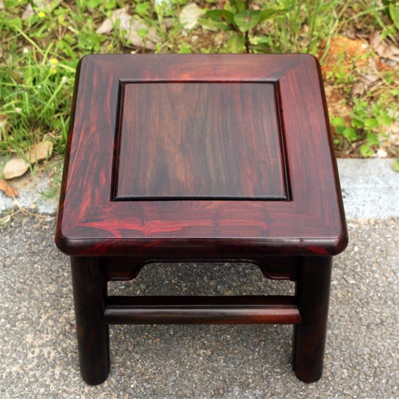 包邮 大红酸枝富贵凳 交趾黄檀矮凳 老红木中式板凳 实木方凳,住宅家具,红木椅凳,淘宝优惠券,粉丝福利购,淘宝优惠卷
