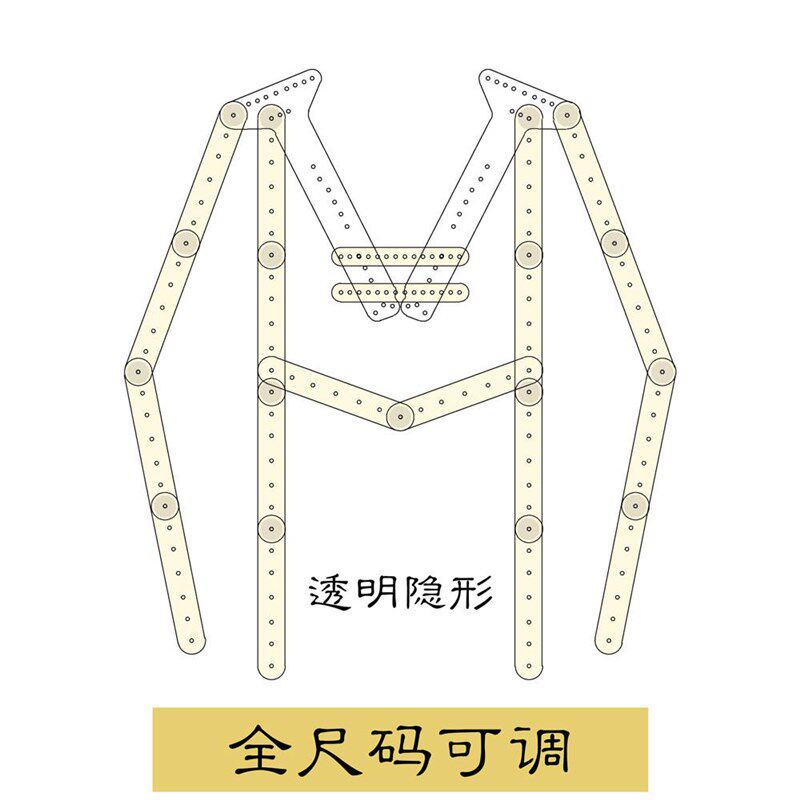 亚克力透明衣架白底图拍摄道具挂拍衣架服装拍摄拍照专用隐形衣架