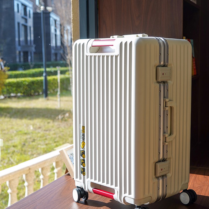 新款大容量加厚学生行q李箱铝框拉杆箱男结实耐用密码箱女士旅行