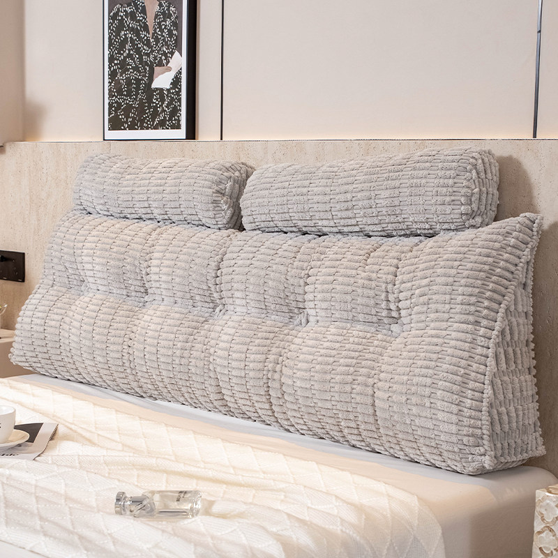 三角床头软包靠背沙发榻榻米防撞靠垫卧室床上看书护腰靠枕可拆洗,居家布艺,床头靠垫,淘宝优惠券,粉丝福利购,淘宝优惠卷