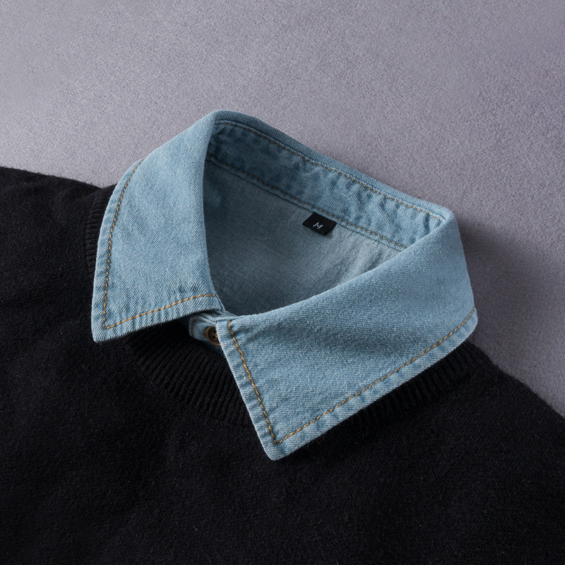 牛仔假领子女秋冬百搭衬衫假领尖领纯棉假衣领男毛衣装饰领衬衣领,服饰配件/皮带/帽子/围巾,假领,淘宝优惠券,粉丝福利购,淘宝优惠卷