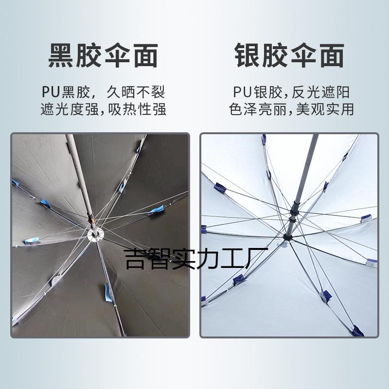 户外伞布替换圆伞布加厚圆形遮阳伞摆摊红蓝色大型太阳伞面防水布