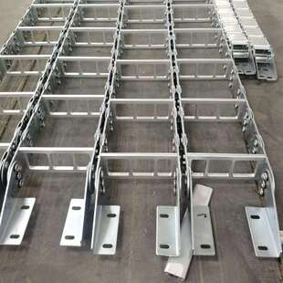 机床金属钢制拖链TL45型钢制拖链全封闭型钢铝拖链机床坦克链