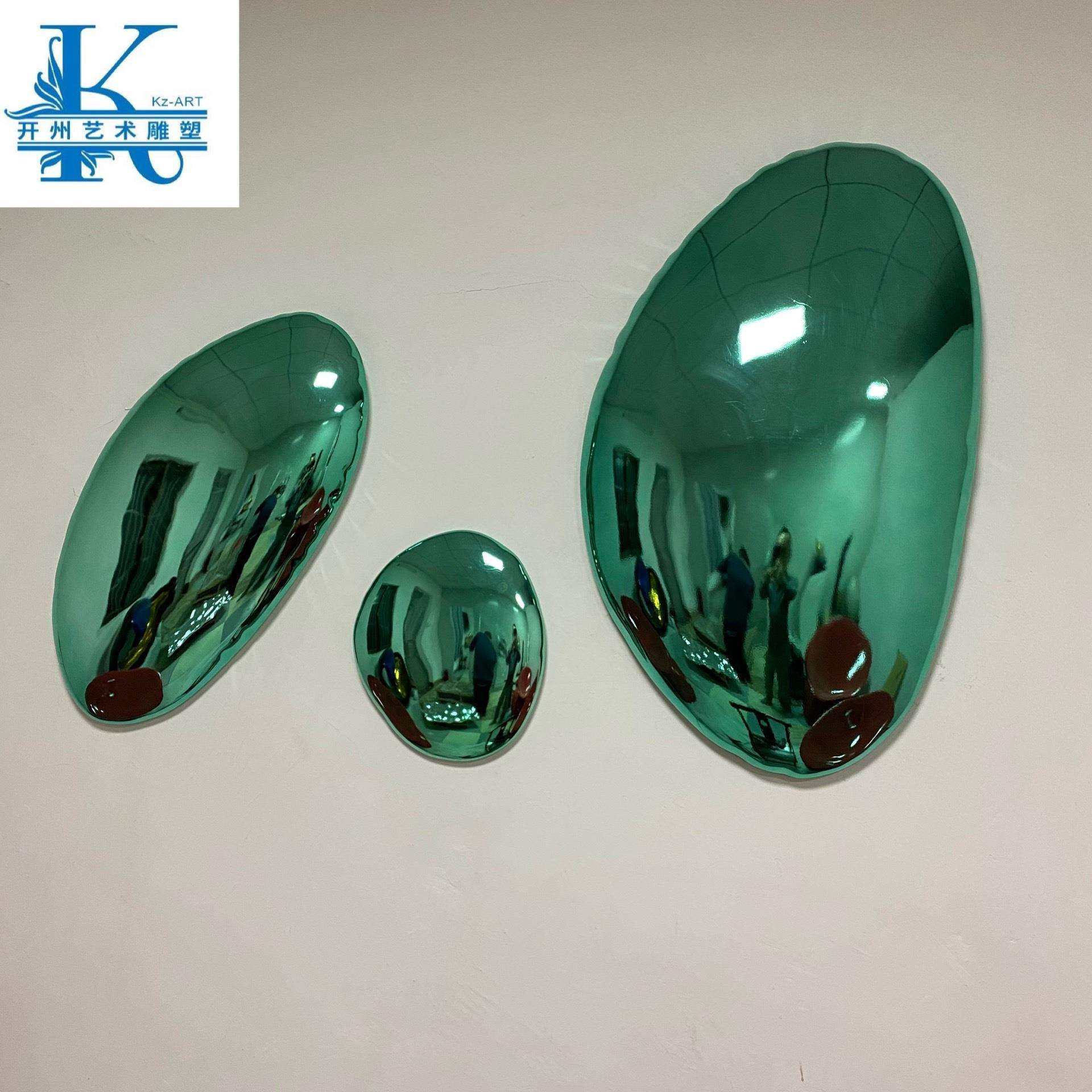 创意电镀石头墙饰壁饰商场壁挂装饰现代酒店墙上挂饰雕塑壁饰美陈