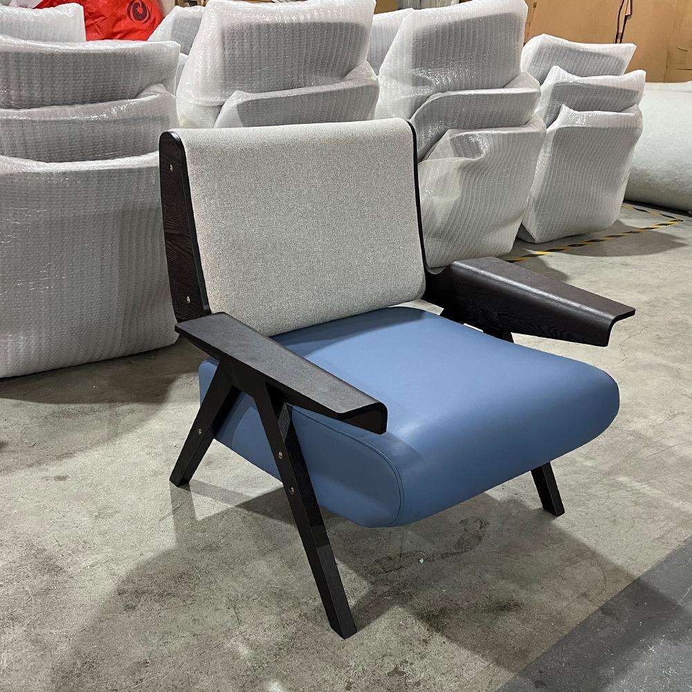 单人沙发椅【LC814】中古风客厅阳台实木椅|复古懒人设计师沙发椅