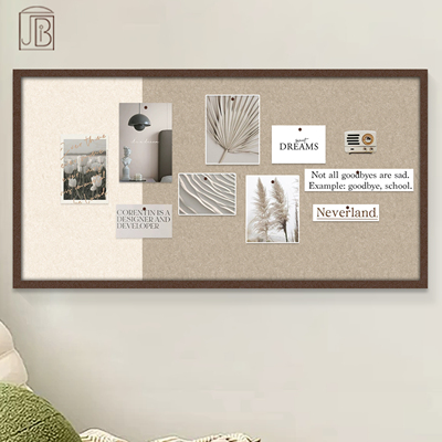 儿童房间布置墙贴改造毛毡板照片墙留言板墙面装饰V记事板遮丑自