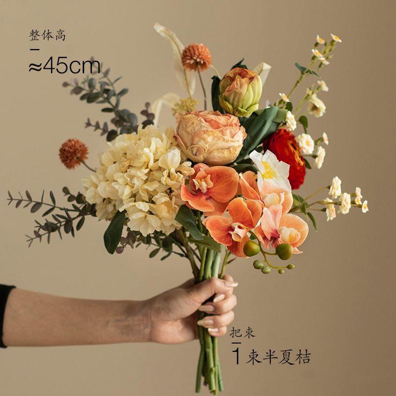 假花仿真花摆设客厅高级大束假花仿真花束送N人豪华干花婚庆装饰