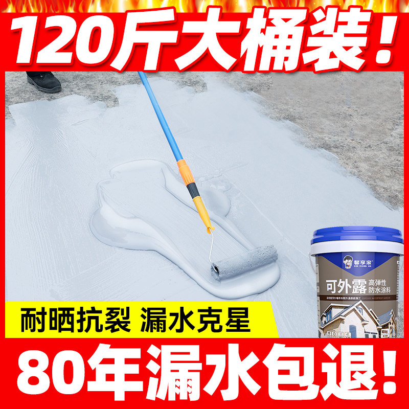 防水材料屋顶补漏平房顶楼顶防水涂料外墙屋面裂缝防漏防水胶