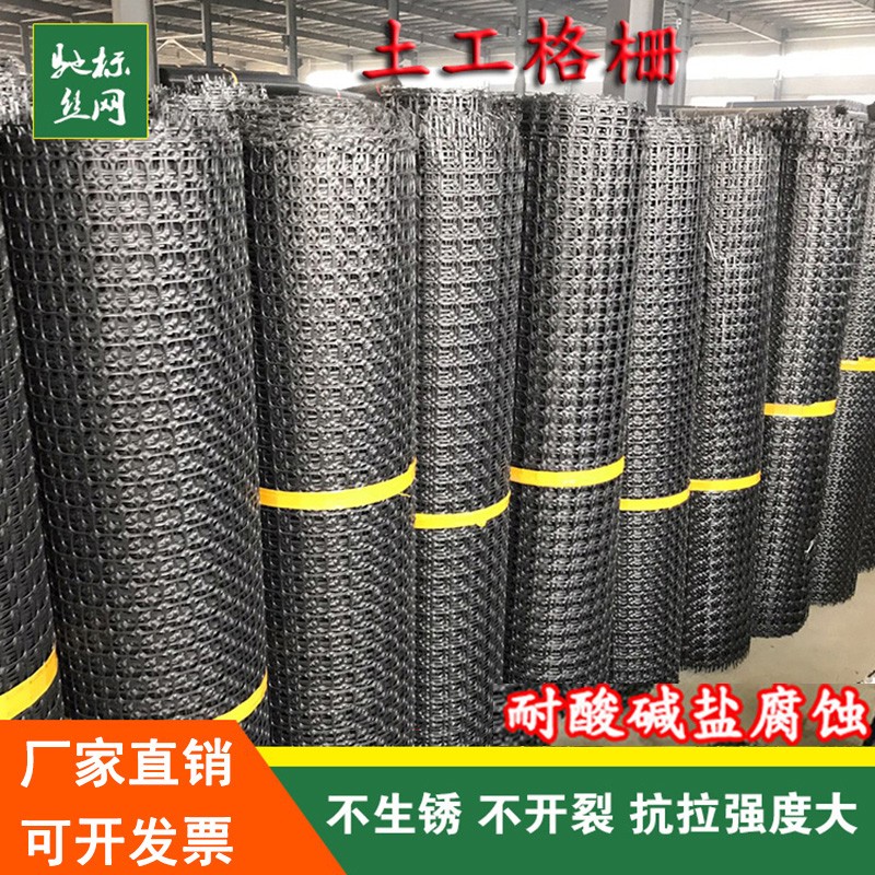 阻燃塑料b土工格栅防火塑料网广告牌灯饰网格防护网矿用阻燃黑胶