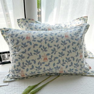 纯棉枕套一对装40x60学生宿舍单人全棉唯莎套加大号枕芯套50x80单