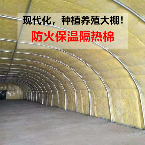 A级防火离心玻璃棉卷毡养殖大棚彩钢厂房隔热保温棉吸音隔音岩棉