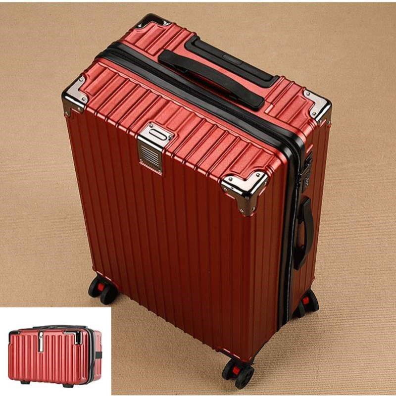 寸24学生拉杆箱密码箱轮子登机万向铝框旅行箱寸静音20行李箱母箱