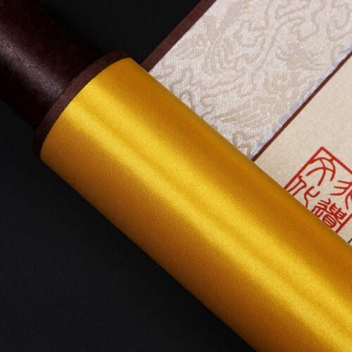 剪纸画中国风特色礼品送老外丝绸装饰卷轴挂画出国小礼物手工艺品