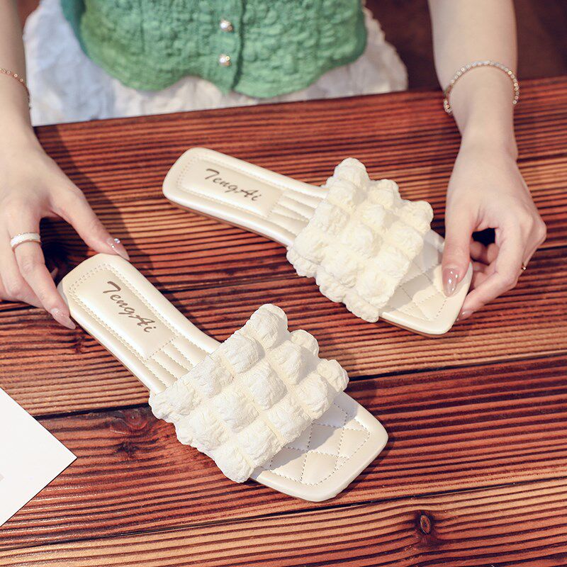 拖鞋女外穿ins潮202s5夏季新款百搭时尚网红仙女平底软高级感凉拖