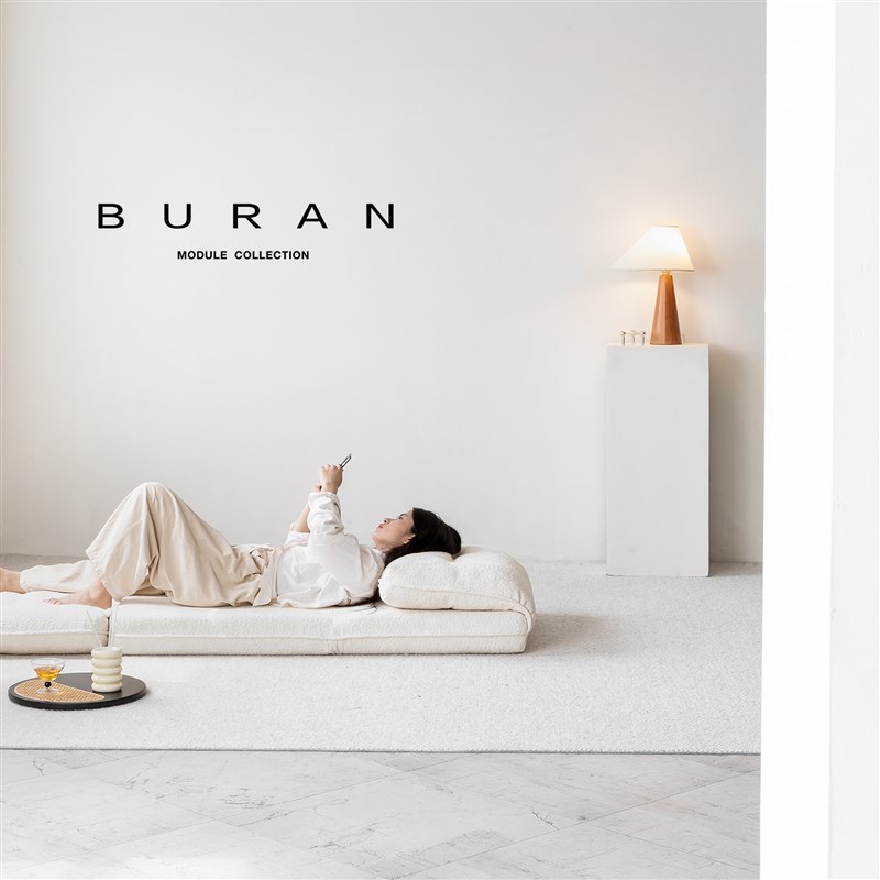 奶油风模块豆腐块羽绒落地可拆洗可翻折榻榻米懒人沙发床单人沙发