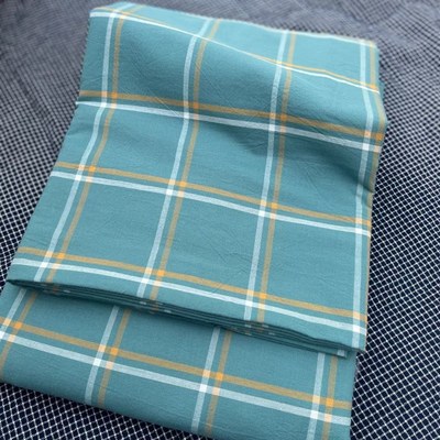 100全棉被套单件纯棉被罩水洗棉色织格子学生宿舍单双人150200