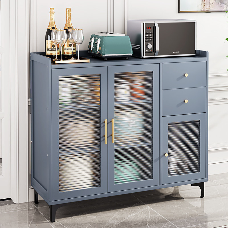 微波炉架子烤箱咖啡机置物架多功能家用厨房落地碗盘柜收纳储物柜