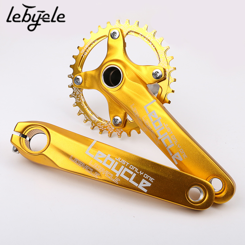 乐百客 山地车中空一体牙盘曲柄组套装自行车改装齿盘链盘配件42T