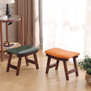 实木小凳子家用矮凳高级感u客厅沙发凳茶几凳门口简约换鞋凳小板