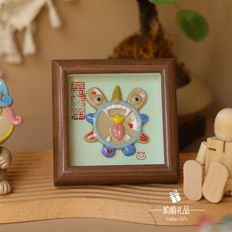 云南大理瓦猫手作陶瓷o摆件桌面装饰品创意礼品送朋友闺蜜生日礼