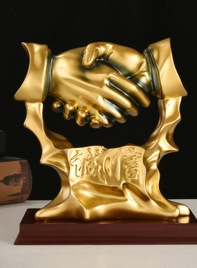 家具玄关办公室装饰品o创意招财乔迁开业好物高档办公桌桌面小摆