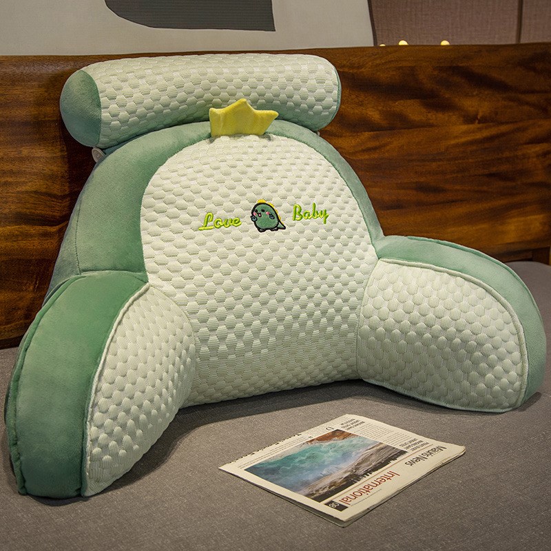 床头大靠背枕冰豆豆软包靠垫床上玩靠U枕抱沙发靠垫枕