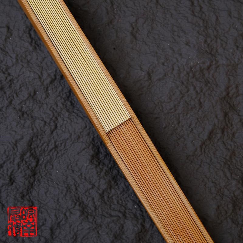 皖南扇庄9d.5寸16方全老玉竹小垂露折扇苏工精工文玩扇骨中国风