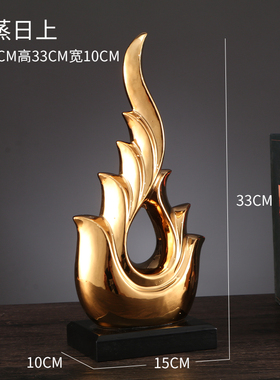 创意转运招财老板办公室装饰品摆件轻奢J高档领导桌面书柜大气家