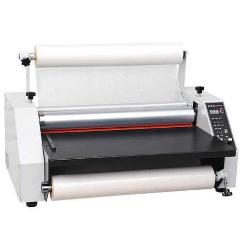 650大钢辊可调速高速高速电动厂家冷热裱腹膜机A全自动覆膜机