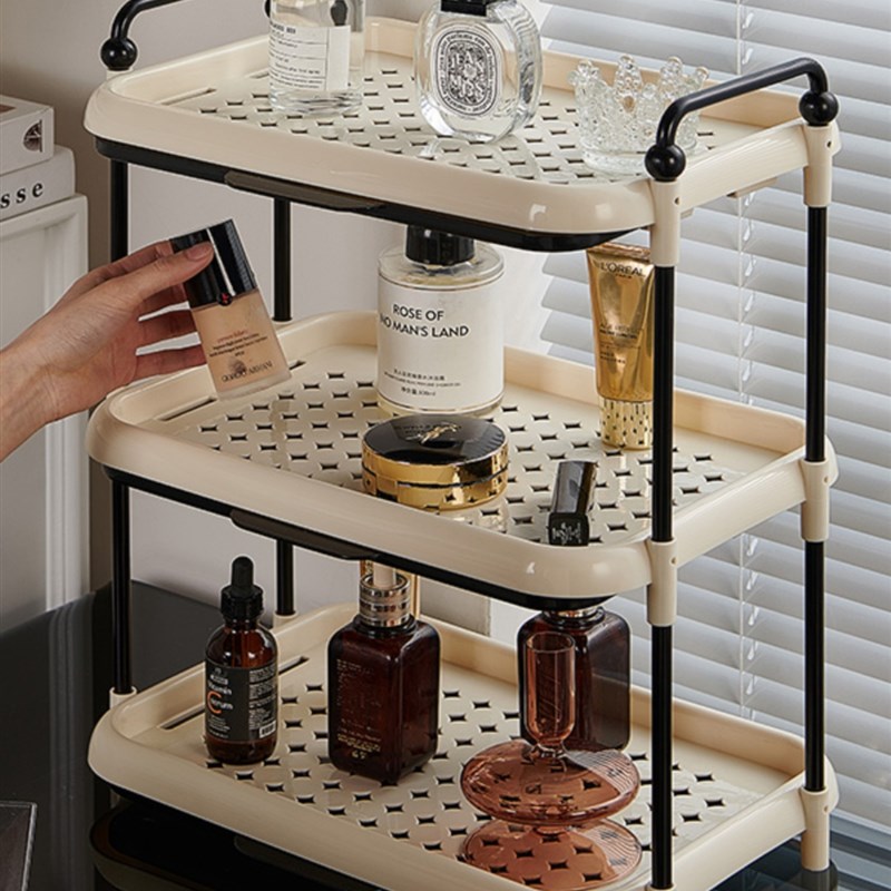 杯子收纳置物架桌面水杯收纳架餐边柜茶杯沥水P架奶油风厨房杯架