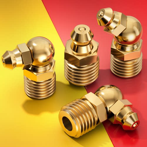 【国标加厚】黄铜黄油嘴