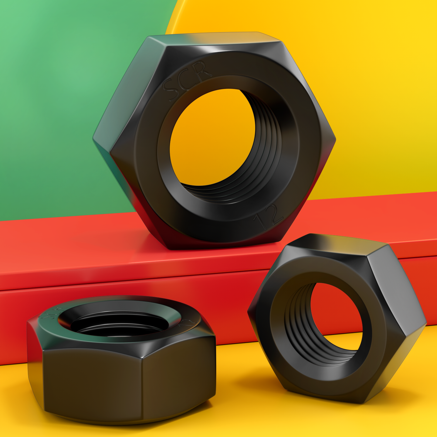 【厂家批发】8.8/12.9级六角螺母