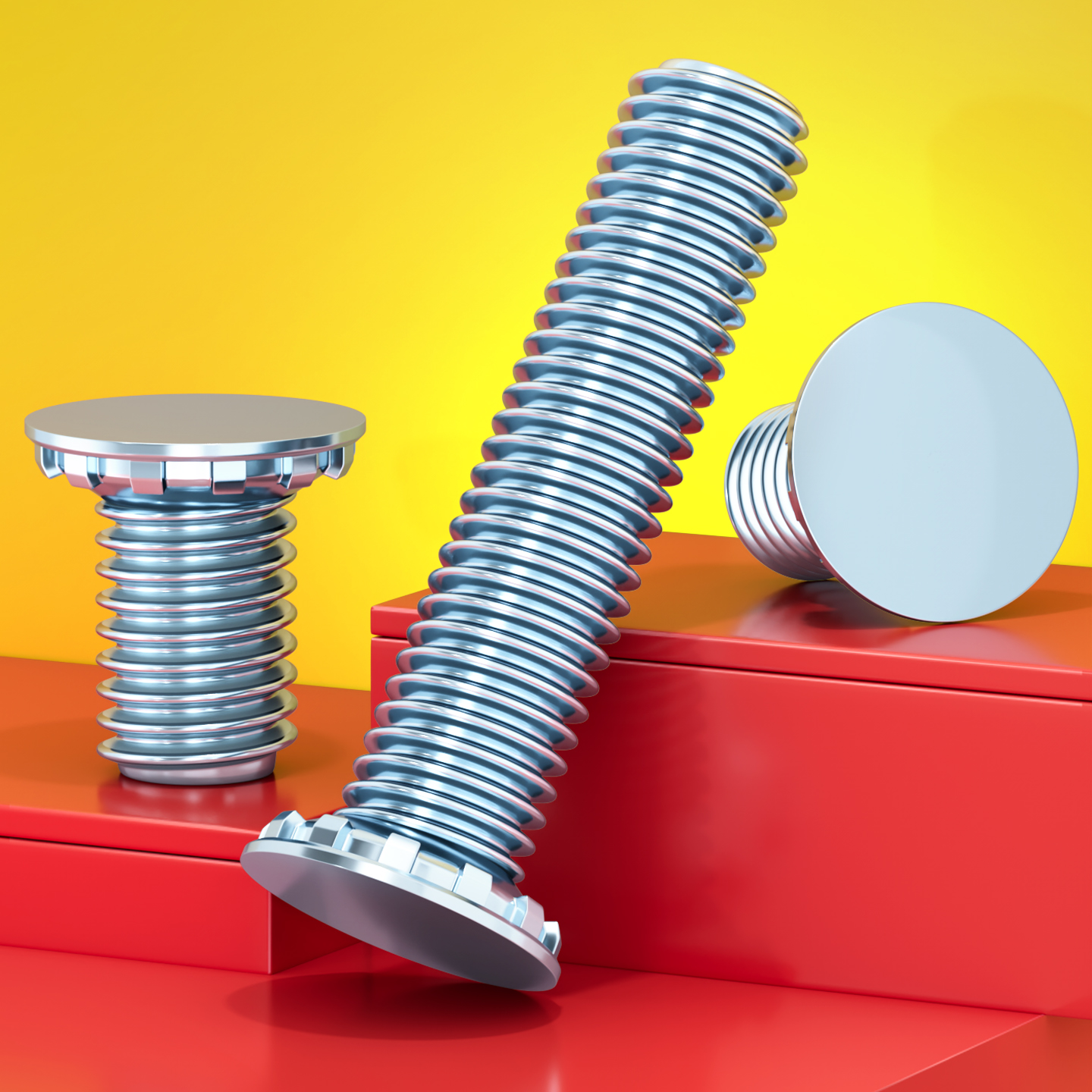 【厂家批发】镀锌压铆螺丝