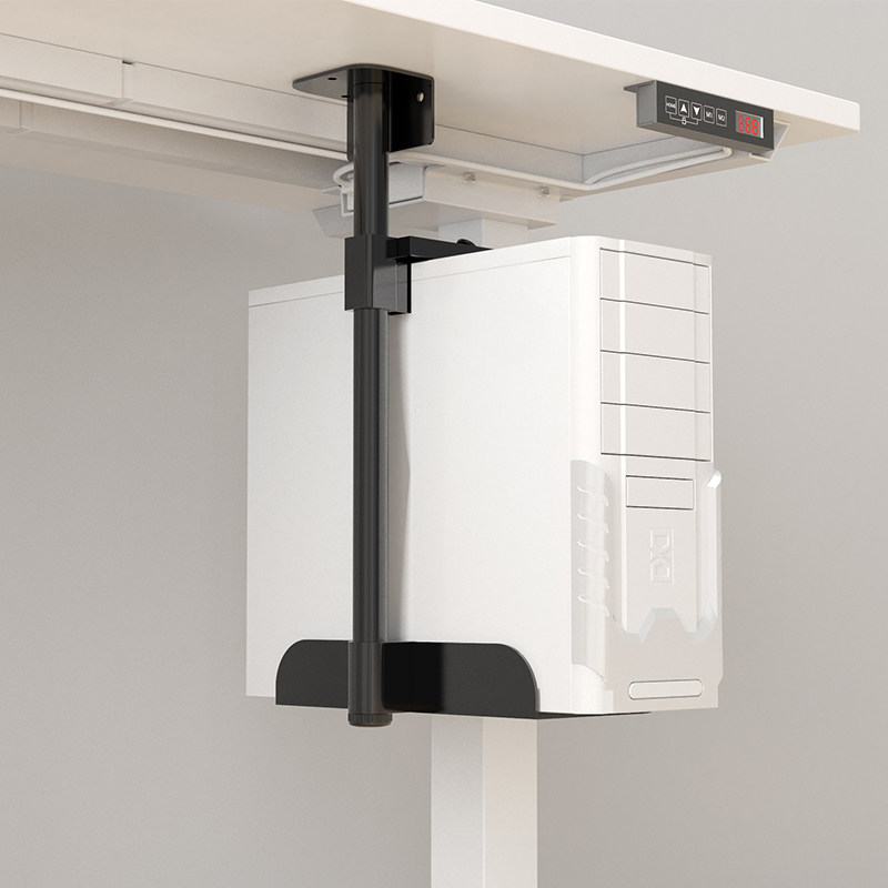 电脑主机架桌上型电脑箱悬挂式托盘支架挂墙置物架桌下固定壁挂托