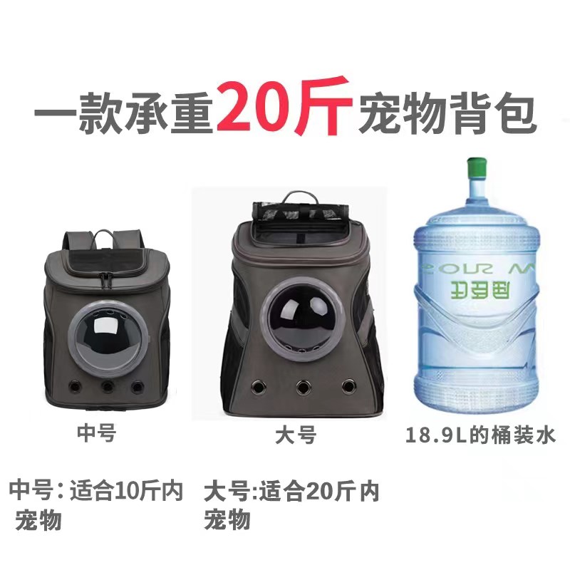 大号猫包狗包外出便携中型犬双肩折叠宠物背包缅因布偶雪纳瑞柯基