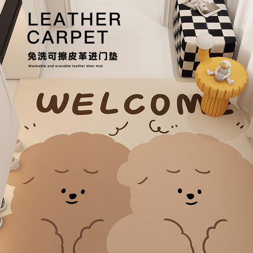 入户门地垫玄关地垫防滑高级感门口脚垫可裁剪pTvc免洗入户地毯