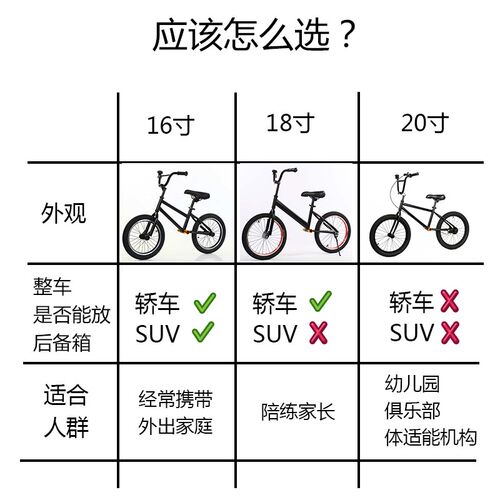 平衡车16寸教练车滑步车大号成人家长陪练车俱乐部亲子赛18寸20寸