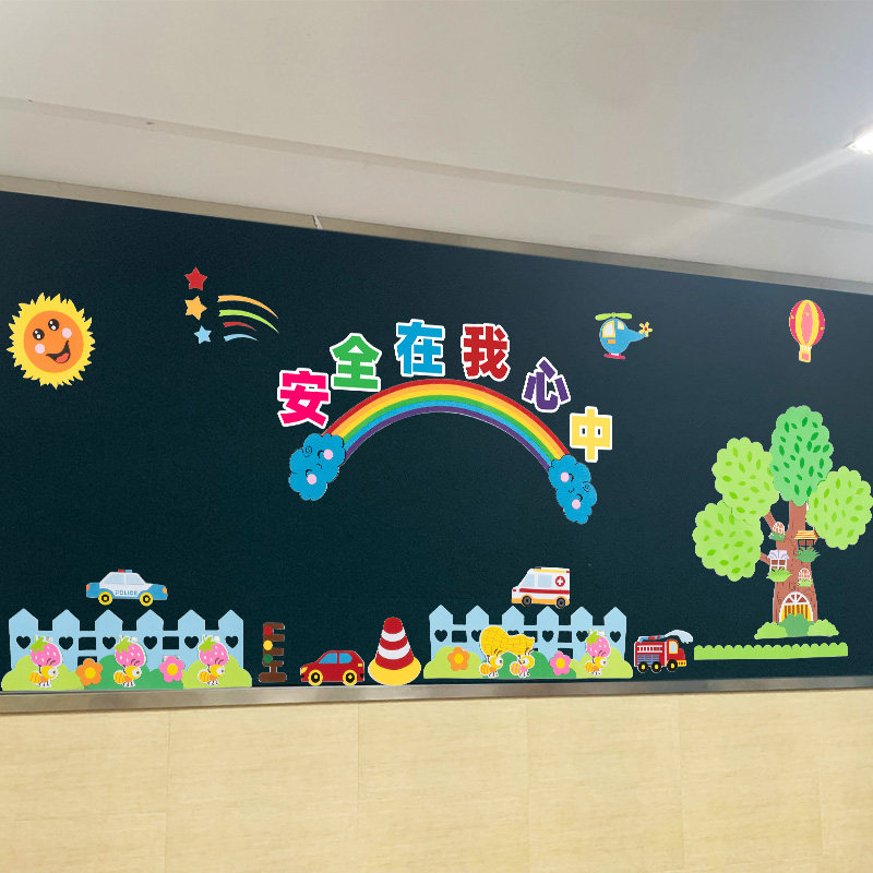 幼儿园布置材料黑板报贴纸小学教室装饰班级文化建设墙贴画校园