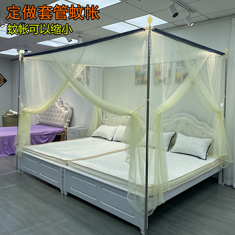 定做定制大小床拼接子母床皮床榻榻米炕床特N殊尺寸家用蚊帐带支