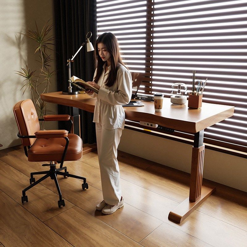 电动可移动实木升降桌家用办公电脑书桌学习学生成人定制双人自动,住宅家具,电动升降桌,淘宝优惠券,粉丝福利购,淘宝优惠卷