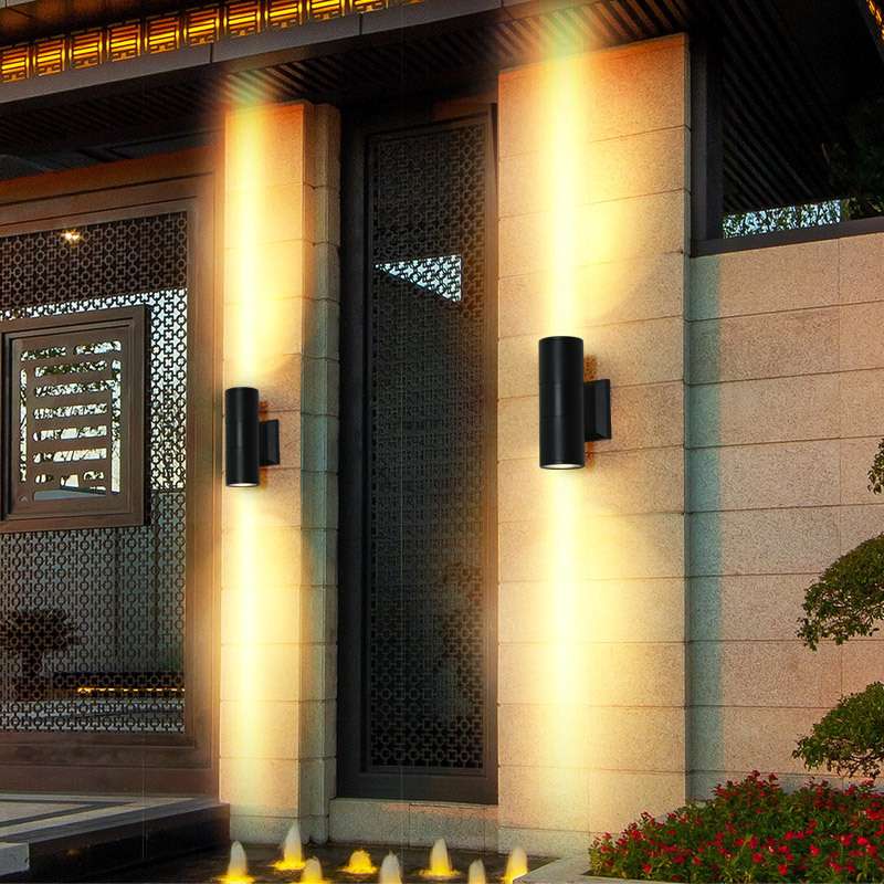 户外壁灯防水led双头室外墙壁灯洗墙灯别墅大门柱子灯店铺门口灯