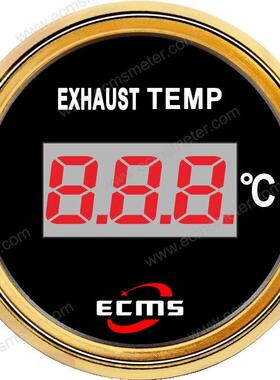 ECP汽车改装车尾气温度显示仪表工程机械设备尾气排放监测温度表
