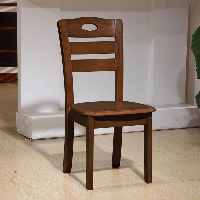 全实木椅子靠背椅白色餐椅家用餐桌椅饭桌餐椅现代简约餐厅用椅