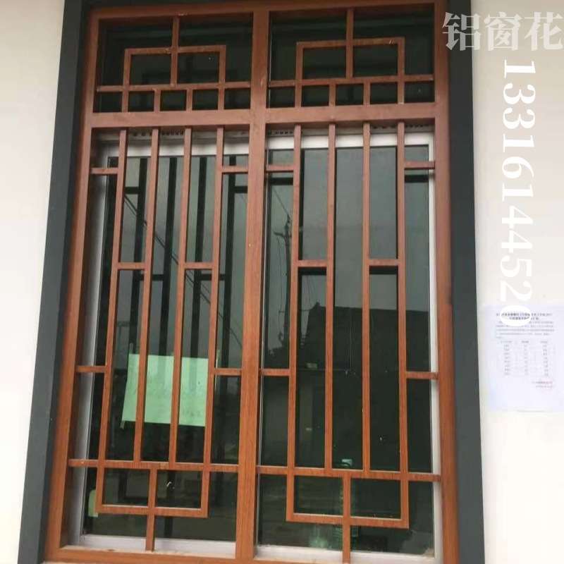 铝窗花格栅铝屏风花格玄关隔断仿古窗生产镂空铝单板铝合金浮雕板图片