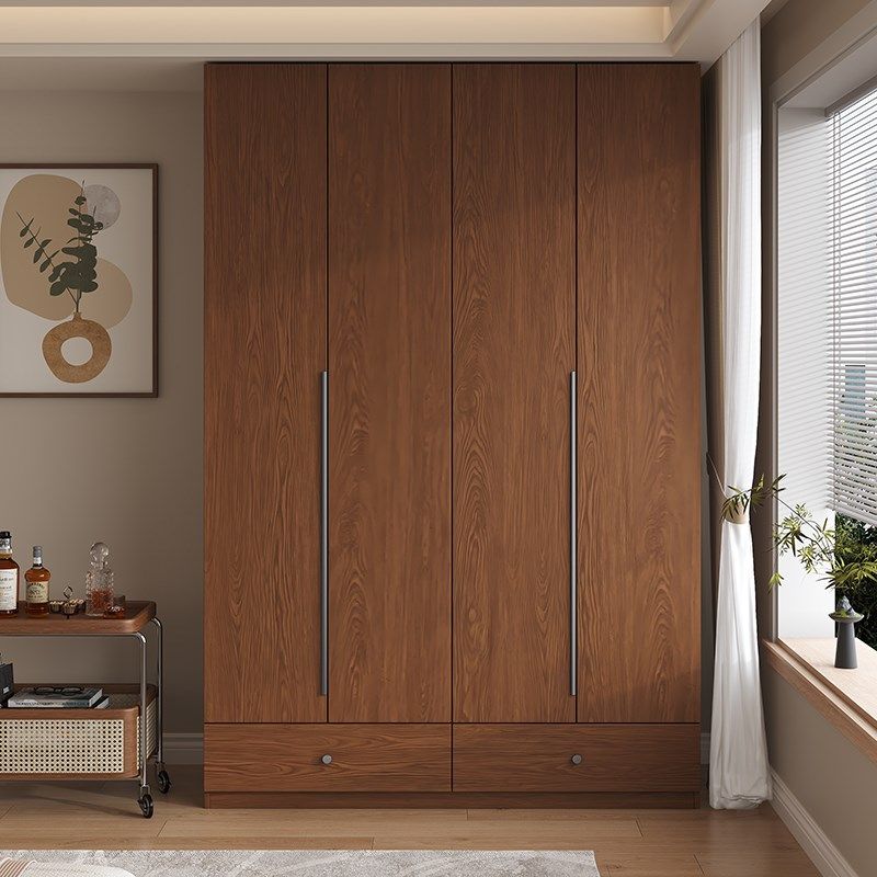 定制实木衣柜家用卧室2025新款简约中古风一门到顶储物大衣橱柜子,住宅家具,独立衣柜,淘宝优惠券,粉丝福利购,淘宝优惠卷