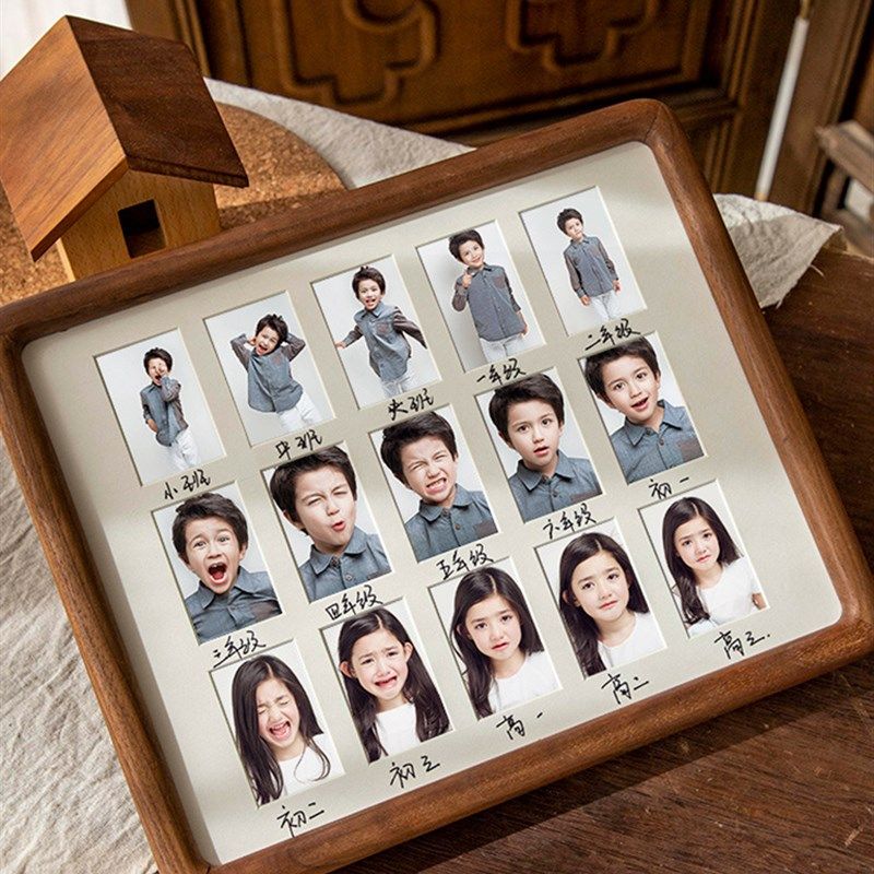 胡桃木相框儿童成长纪念相框架卧室装饰10寸摆台实木相框厂家,家居饰品,相框/画框,淘宝优惠券,粉丝福利购,淘宝优惠卷
