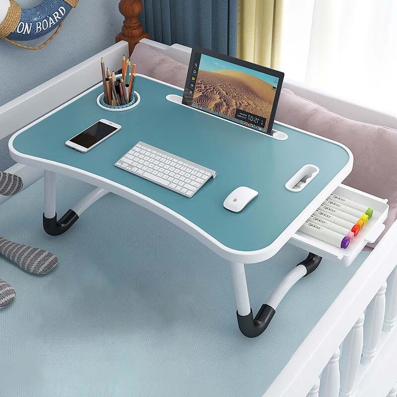 豪戴航电脑桌床上懒人书桌简约卧室折叠桌学生宿舍神器写字桌上铺