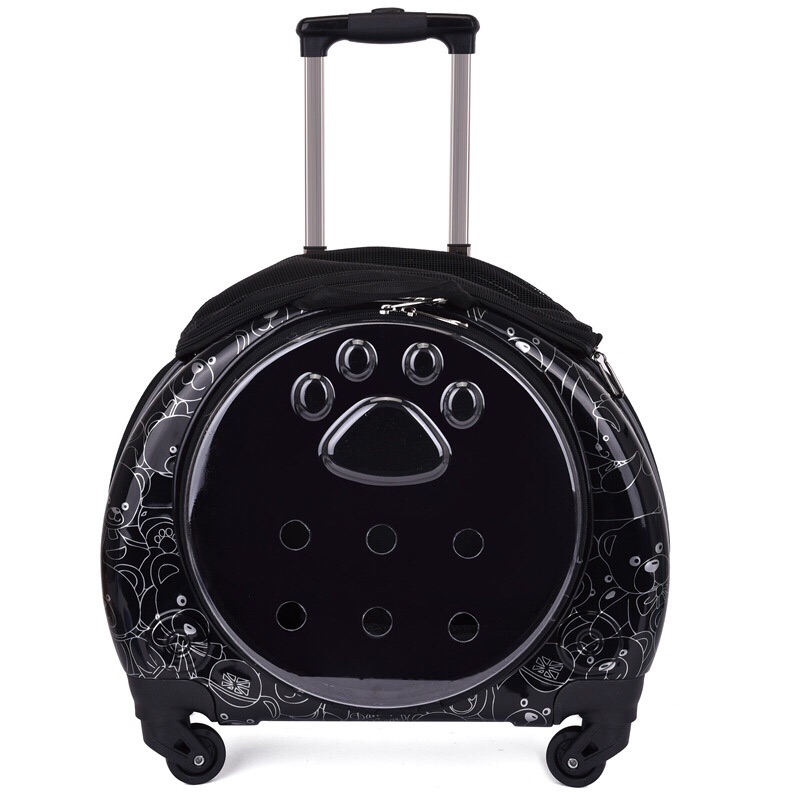 宠物拉杆箱背包带轮透气宠物狗狗拉杆猫包外出便携双肩背包拉杆箱