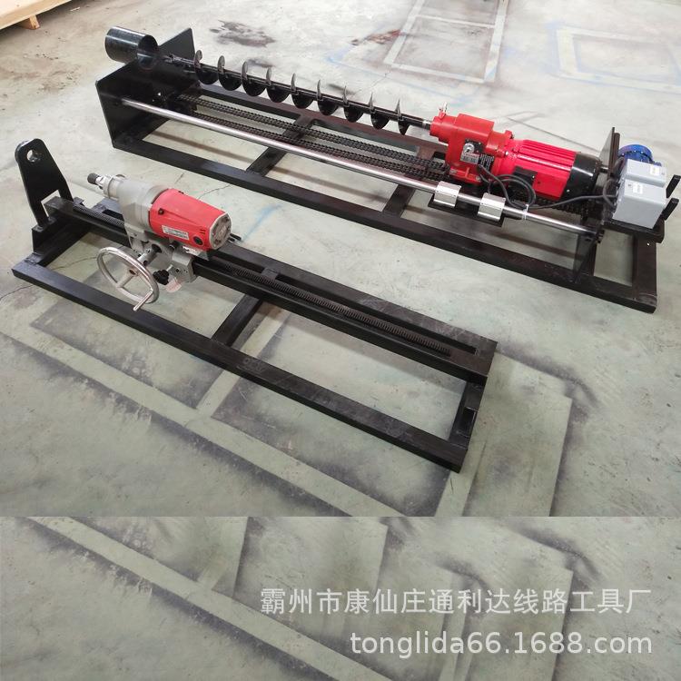 通利达自动卸杆横过路 非开挖顶管设备厂家 全液压水泥杆钻孔机