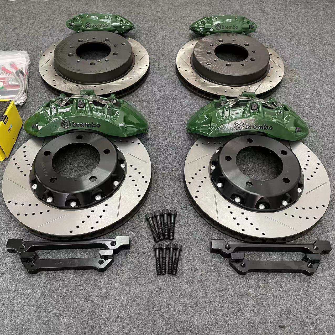 布雷博改装刹车卡钳四六活塞Ap5200 9040GT6 18Z F50 8N卡钳前六